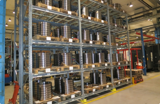 Hochregallager vor der Optimierung